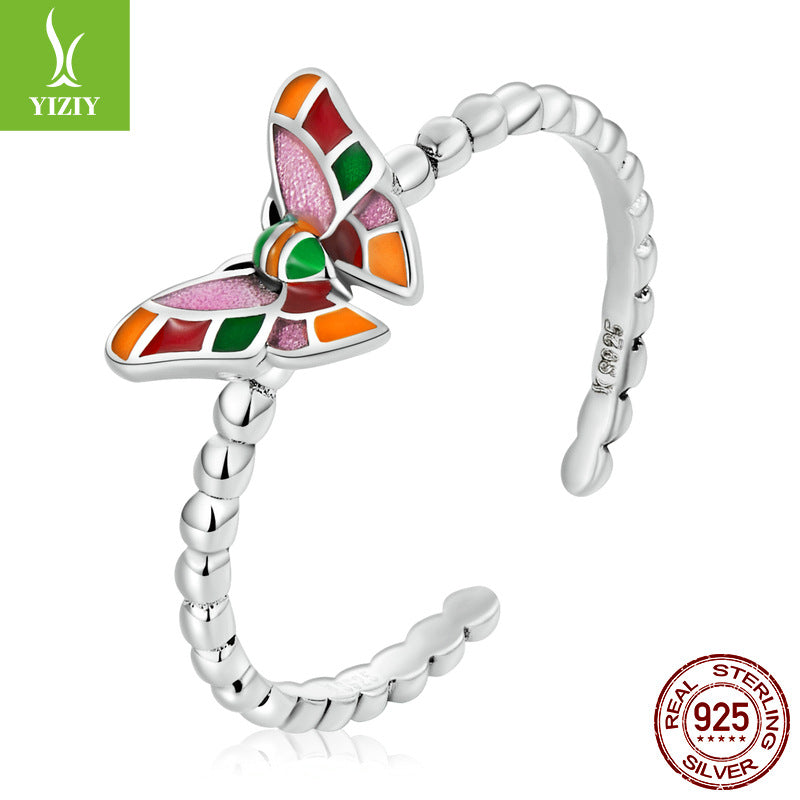 Original Silver Butterfly Jewelry Set with 925 Bracelet