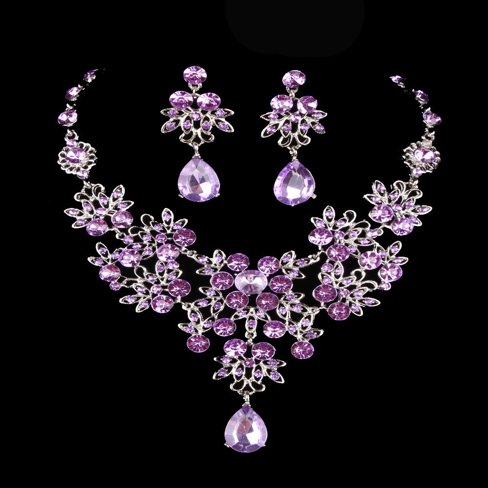 Bridal Jewelry Set with Butterfly Necklace and Earrings