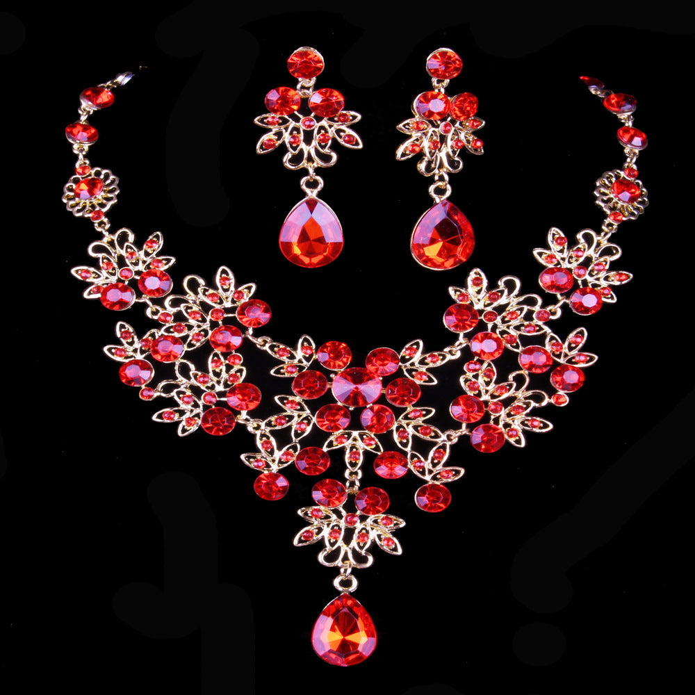 Bridal Jewelry Set with Butterfly Necklace and Earrings