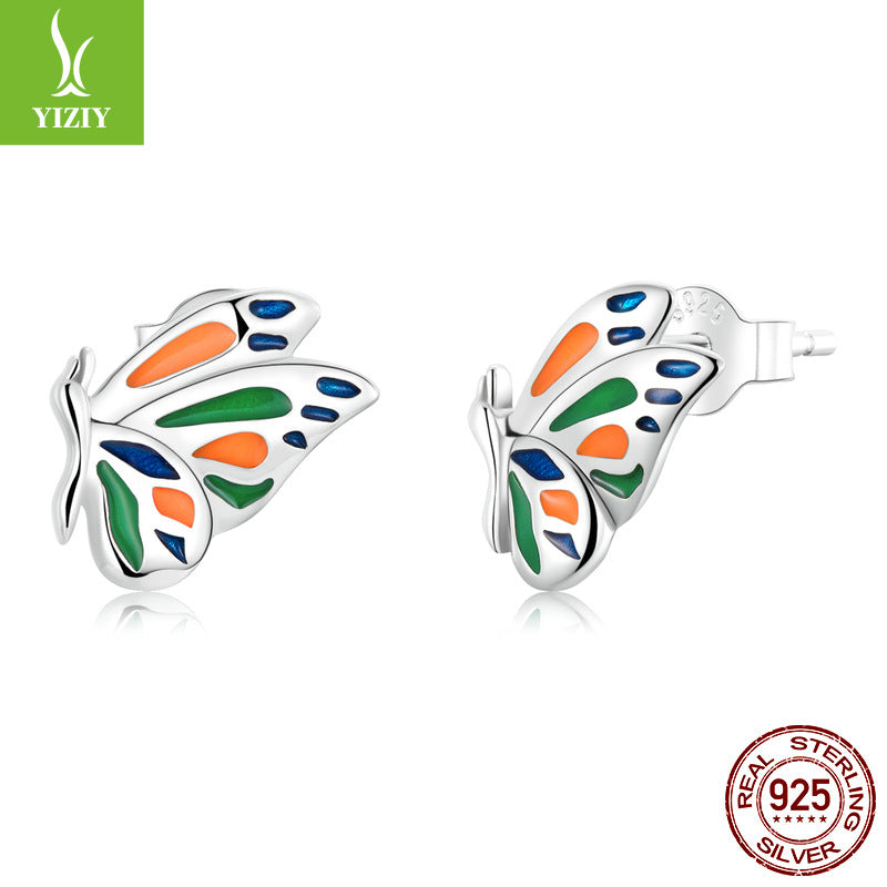 Original Silver Butterfly Jewelry Set with 925 Bracelet