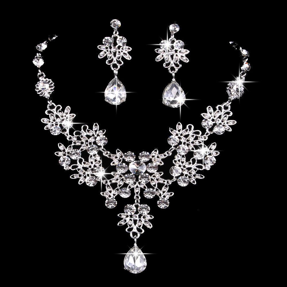 Bridal Jewelry Set with Butterfly Necklace and Earrings