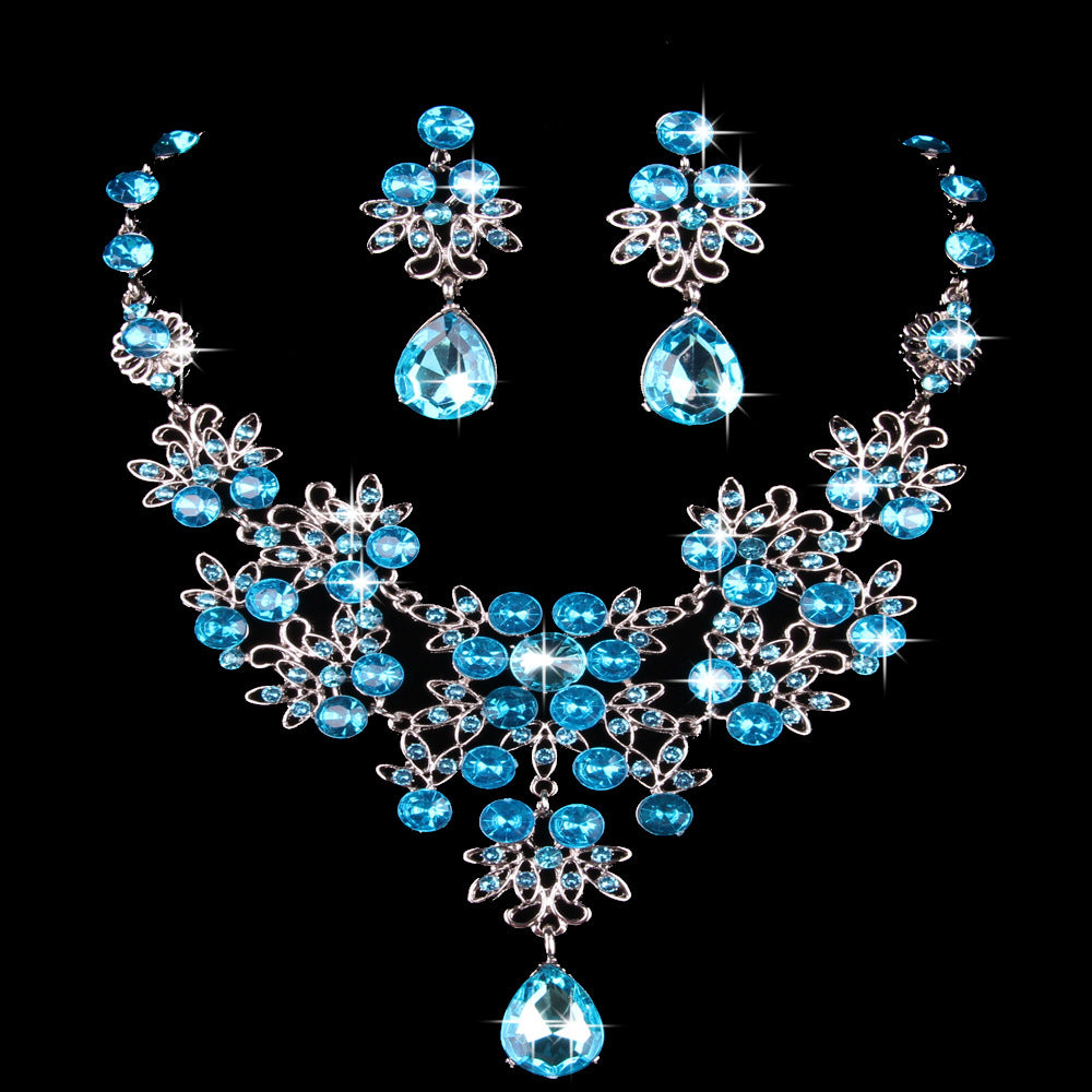 Bridal Jewelry Set with Butterfly Necklace and Earrings
