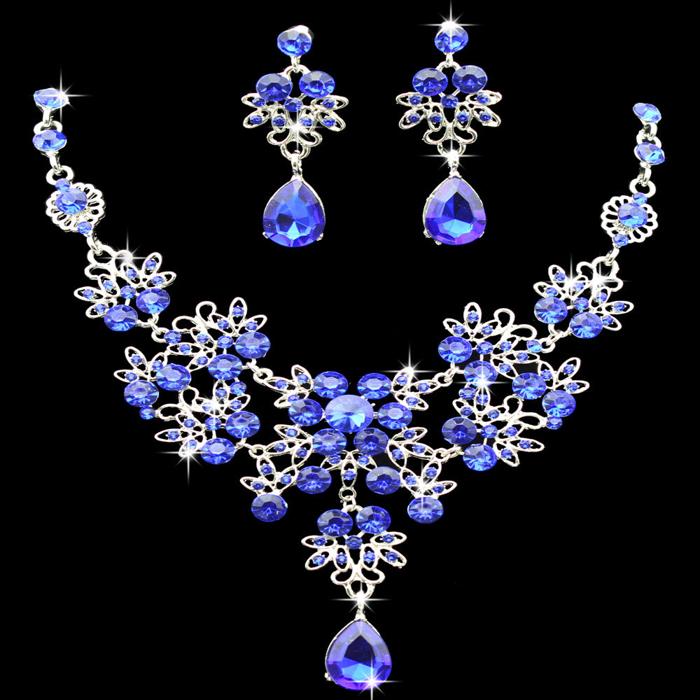 Bridal Jewelry Set with Butterfly Necklace and Earrings