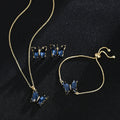 Butterfly Zircon Bridal Jewelry Set for Weddings