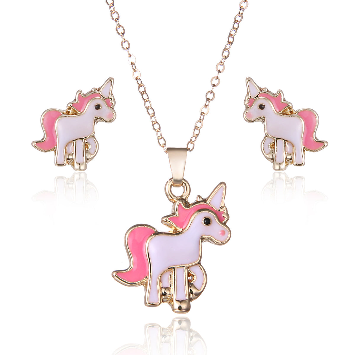 Trendy Alloy Pony Jewelry Set with Paint (Wholesale)