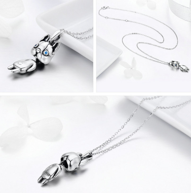 French Bulldog Necklace - Dog Pendant Jewelry